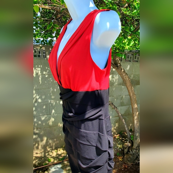 Sweet Storm bodycon style black and red dress size Large - Picture 3 of 9